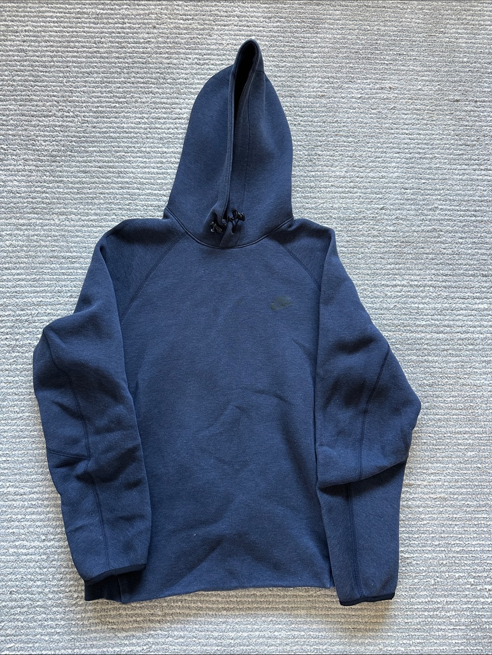Men's Nike Tech Fleece Navy Hooded Pullover Sweatshirt